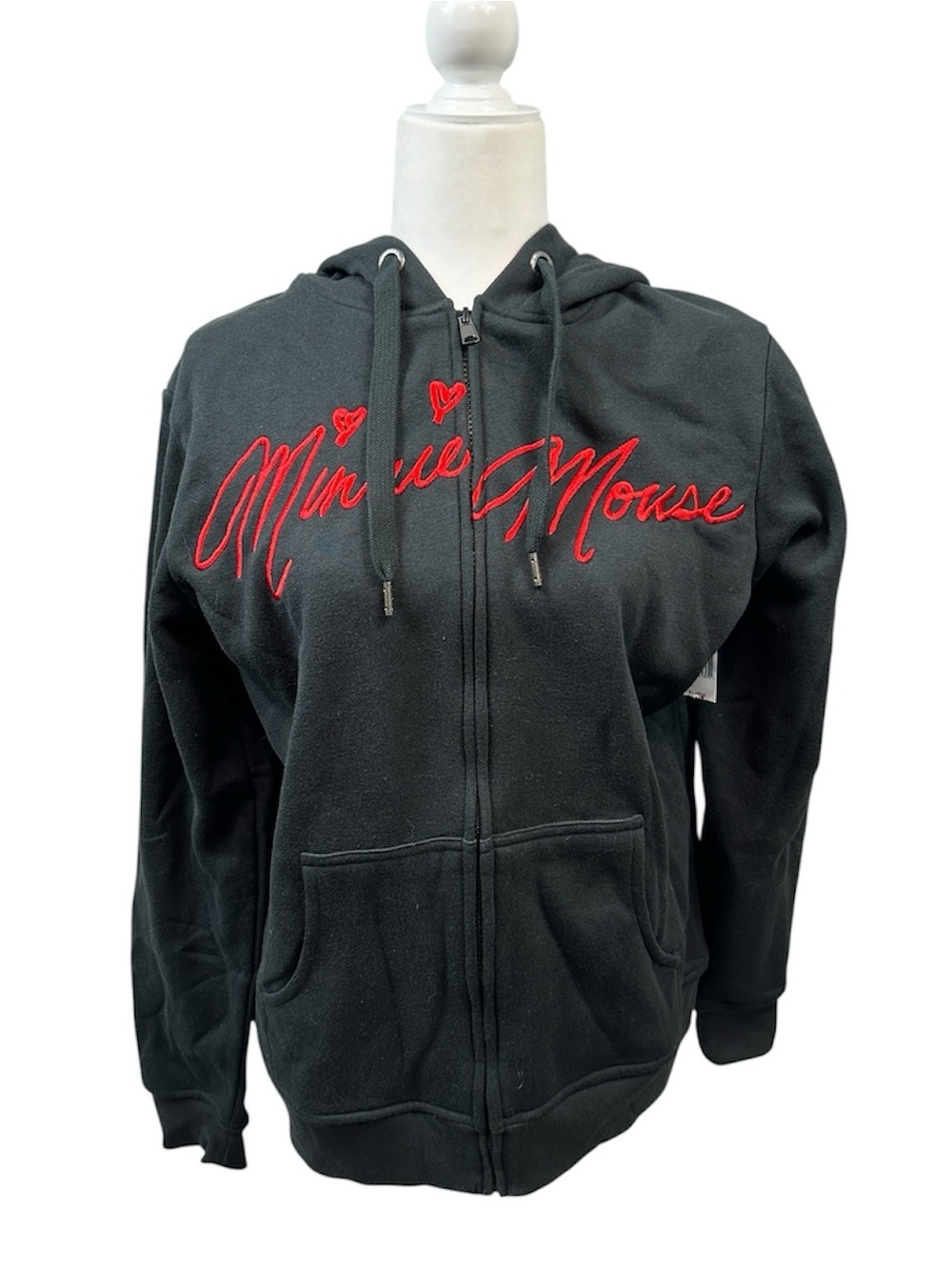 Disney Parks Minnie Mouse Full Zip Ears Hoodie size XL NWT